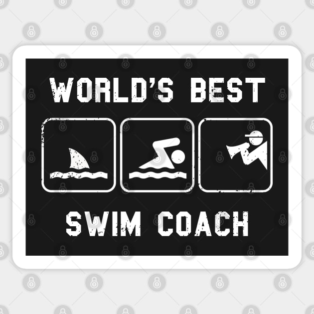 World's Best Swim Coach Sticker by atomguy